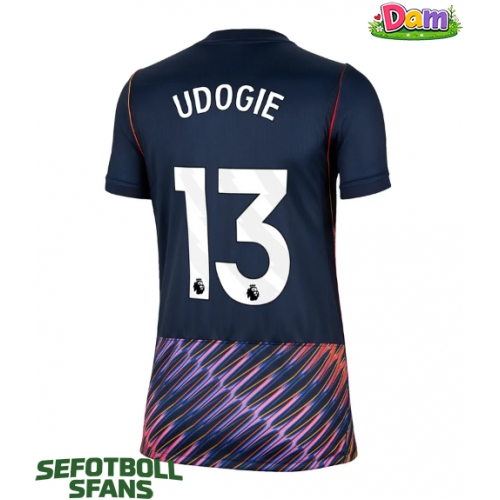 Tottenham Hotspur Destiny Udogie #13 Bortatröja Kvinnor 2026-27 Kortärmad
